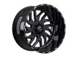 TIS 544 Gloss Black Milled 8-Lug Wheel; 22x12; -44mm Offset (01-06 Sierra 2500 HD)