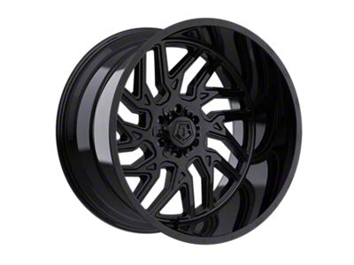 TIS 544 Gloss Black 8-Lug Wheel; 24x12; -44mm Offset (01-06 Sierra 2500 HD)