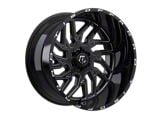TIS 544 Gloss Black Milled 8-Lug Wheel; 20x9; 1mm Offset (01-06 Sierra 3500 HD SRW)
