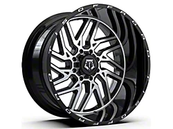 TIS 544MB Gloss Black Machined 8-Lug Wheel; 20x10; -25mm Offset (01-06 Sierra 3500 HD SRW)