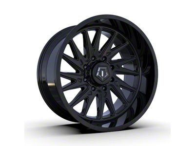 TIS 547B Gloss Black 8-Lug Wheel; 22x12; -44mm Offset (03-09 RAM 3500 SRW)