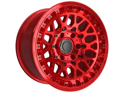 TIS 555MRT Gloss Red 6-Lug Wheel; 17x9; -12mm Offset (04-08 F-150)