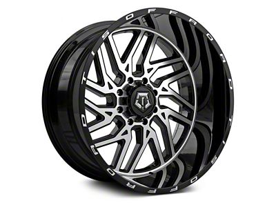 TIS 544MB Gloss Black Machined 6-Lug Wheel; 20x10; -19mm Offset (07-13 Silverado 1500)