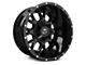 TIS 549B Satin Black 6-Lug Wheel; 20x9; 18mm Offset (07-13 Silverado 1500)