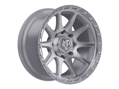 TIS 563 Silver Brushed Machined 8-Lug Wheel; 20x10; -24mm Offset (11-14 Silverado 2500 HD)
