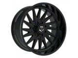 TIS 547 Gloss Black 8-Lug Wheel; 20x9; 0mm Offset (07-10 Silverado 3500 HD SRW)