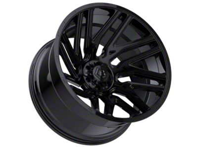 TIS 554 Gloss Black 8-Lug Wheel; 20x10; -19mm Offset (07-10 Silverado 3500 HD SRW)
