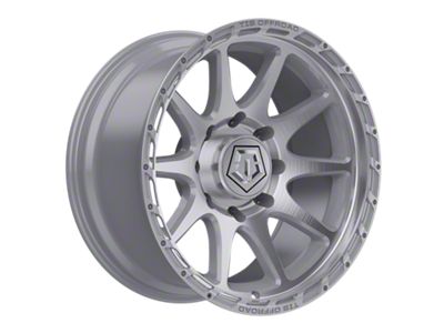 TIS 563 Silver Brushed Machined 8-Lug Wheel; 22x12; -44mm Offset (07-10 Silverado 3500 HD SRW)