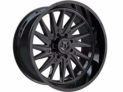 TIS 547B Gloss Black 6-Lug Wheel; 20x12; -44mm Offset (07-14 Tahoe)