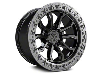 TIS 556BA Satin Black with Satin Anthracite Bead Ring 6-Lug Wheel; 20x10; -19mm Offset (07-14 Yukon)