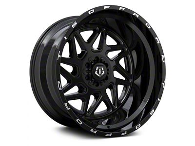 TIS 552B Gloss Black 6-Lug Wheel; 22x12; -44mm Offset (09-14 F-150)