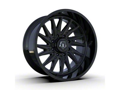 TIS 547B Gloss Black 8-Lug Wheel; 24x12; -44mm Offset (10-18 RAM 3500 SRW)