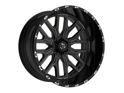 TIS 560BM Gloss Black Milled 8-Lug Wheel; 20x10; -19mm Offset (11-16 F-250 Super Duty)