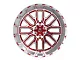 TIS 560MRL Gloss Red Machined 8-Lug Wheel; 20x10; -19mm Offset (11-16 F-350 Super Duty SRW)