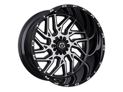 TIS 544 Gloss Black 6-Lug Wheel; 22x12; -44mm Offset (14-18 Sierra 1500)