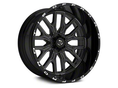 TIS 560BM Gloss Black 6-Lug Wheel; 22x12; -44mm Offset (14-18 Sierra 1500)