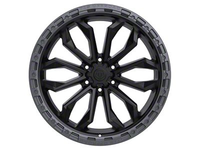 TIS 556 Satin Black with Anthracite Bead Ring 6-Lug Wheel; 20x10; -19mm Offset (15-22 Canyon)