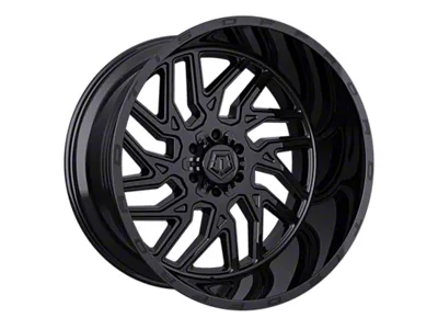 TIS 544 Gloss Black 6-Lug Wheel; 22x12; -44mm Offset (15-20 F-150)
