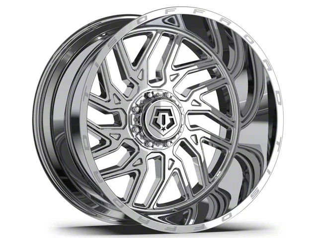 TIS 544BM Chrome 8-Lug Wheel; 20x12; -44mm Offset (15-19 Sierra 2500 HD)