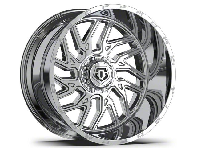 TIS 544BM Chrome 8-Lug Wheel; 20x9; 18mm Offset (15-19 Silverado 3500 HD SRW)