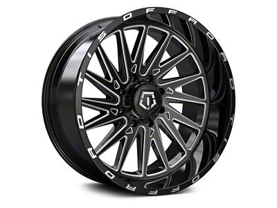 TIS 547BM Gloss Black 6-Lug Wheel; 22x10; 10mm Offset (15-20 Yukon)