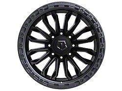 TIS 556 Satin Black with Anthracite Bead Ring 8-Lug Wheel; 20x10; -20mm Offset (17-22 F-250 Super Duty)