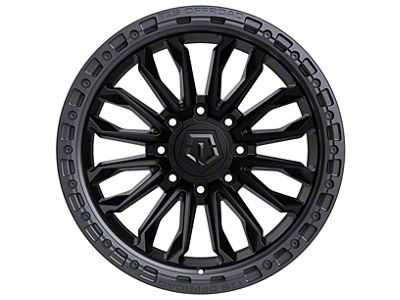 TIS 556 Satin Black with Anthracite Bead Ring 8-Lug Wheel; 20x10; -20mm Offset (17-22 F-250 Super Duty)