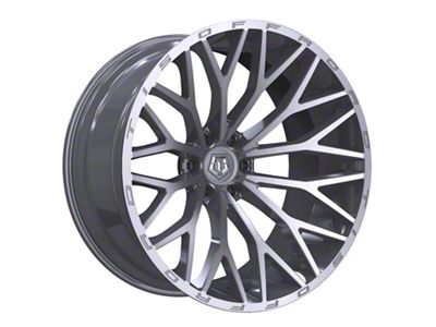 TIS 566 Gloss Silver with Brushed Face and Lip 8-Lug Wheel; 18x9; 18mm Offset (17-22 F-250 Super Duty)