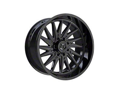 TIS 547B Gloss Black 8-Lug Wheel; 22x10; 10mm Offset (23-24 F-350 Super Duty SRW)