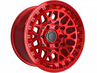 TIS 555MRT Gloss Red 6-Lug Wheel; 17x9; -12mm Offset (2024 Ranger)