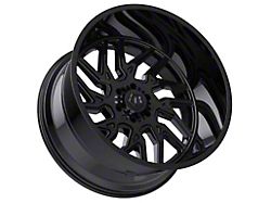 TIS 544 Gloss Black 5-Lug Wheel; 22x12; -44mm Offset (94-01 RAM 1500)