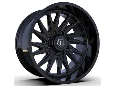 TIS 547B Gloss Black 8-Lug Wheel; 22x12; -44mm Offset (99-07 F-250 Super Duty)