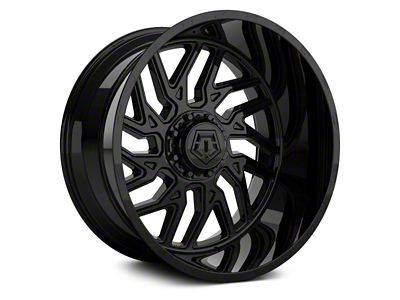 TIS 544GB Gloss Black 6-Lug Wheel; 22x12; -44mm Offset (99-06 Sierra 1500)