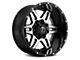 TIS 538MB Gloss Black Machined 6-Lug Wheel; 17x9; -12mm Offset (99-06 Silverado 1500)