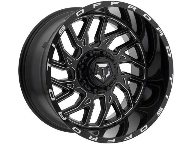 TIS 544BM Gloss Black Milled 6-Lug Wheel; 20x9; 0mm Offset (99-06 Silverado 1500)