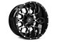 TIS 549MB Gloss Black Machined 6-Lug Wheel; 17x9; -12mm Offset (99-06 Silverado 1500)