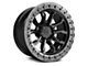 TIS 556BA Satin Black with Satin Anthracite Bead Ring 6-Lug Wheel; 20x9; 20mm Offset (99-06 Silverado 1500)
