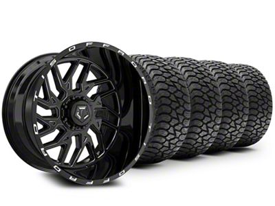 22x12 TIS 544 & 33in AMP All-Terrain Terrain Attack A/T A Tire Package (15-20 F-150)