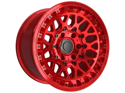 TIS 555MRT Gloss Red 6-Lug Wheel; 17x9; -12mm Offset (21-24 F-150)