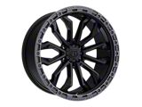 TIS 556 Satin Black with Anthracite Bead Ring 6-Lug Wheel; 20x9; 18mm Offset (21-25 F-150)
