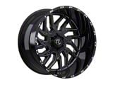 TIS 544 Gloss Black Milled 5-Lug Wheel; 20x10; -20mm Offset (09-18 RAM 1500)
