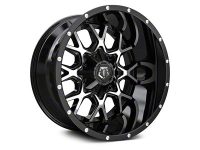 TIS 549MB Gloss Black Machined 6-Lug Wheel; 18x9; 0mm Offset (19-24 RAM 1500)