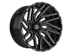 TIS 554 Gloss Black Milled 6-Lug Wheel; 20x10; -19mm Offset (19-26 RAM 1500)
