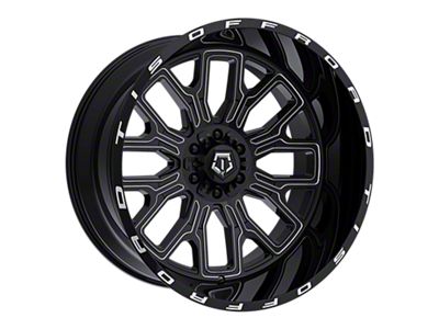 TIS 560 Gloss Black Milled 6-Lug Wheel; 20x9; 18mm Offset (19-25 RAM 1500)