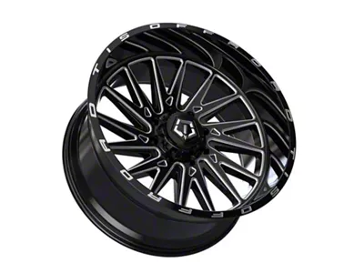 TIS 547 Gloss Black Milled 8-Lug Wheel; 18x9; 18mm Offset (10-18 RAM 2500)