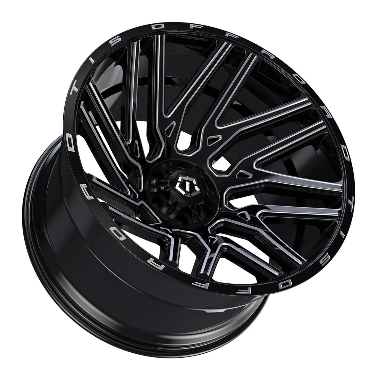 TIS RAM 2500 554 Gloss Black Milled 8-Lug Wheel; 26x14; -76mm