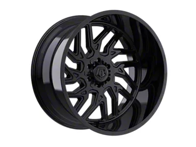TIS 544 Gloss Black 8-Lug Wheel; 22x10; -19mm Offset (10-18 RAM 3500 SRW)