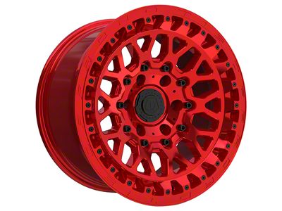 TIS 555MRT Gloss Red 6-Lug Wheel; 17x9; -12mm Offset (19-23 Ranger)