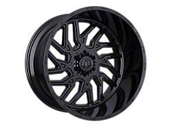 TIS 544 Gloss Black 6-Lug Wheel; 22x12; -44mm Offset (19-25 Sierra 1500)