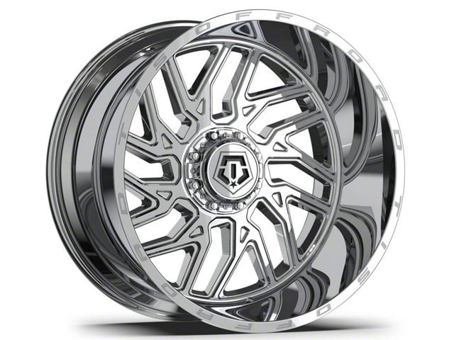 TIS 544BM Chrome 8-Lug Wheel; 20x9; 18mm Offset (20-24 Sierra 2500 HD)